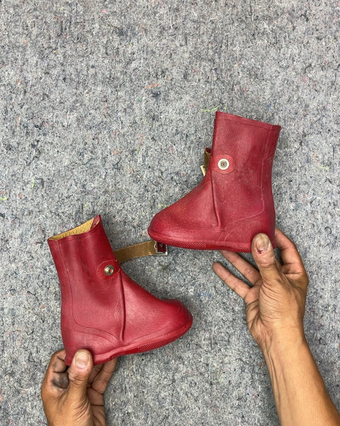 Penney's Red Rubber Rain Boots, Size 4