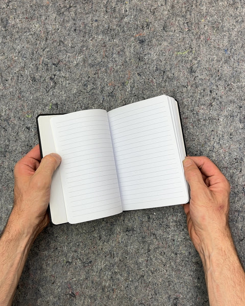 Pratt Black Lined Notebook