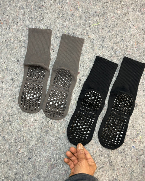 Two Pairs of Yoga Socks for Smaller Feet
