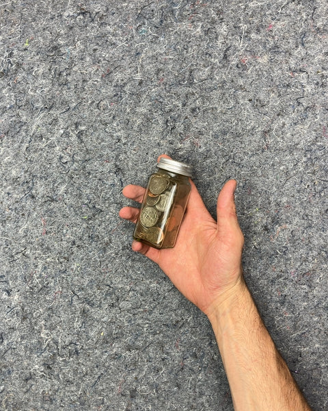 $1 Glass Jar with Way More Than $1 Worth Of Coins