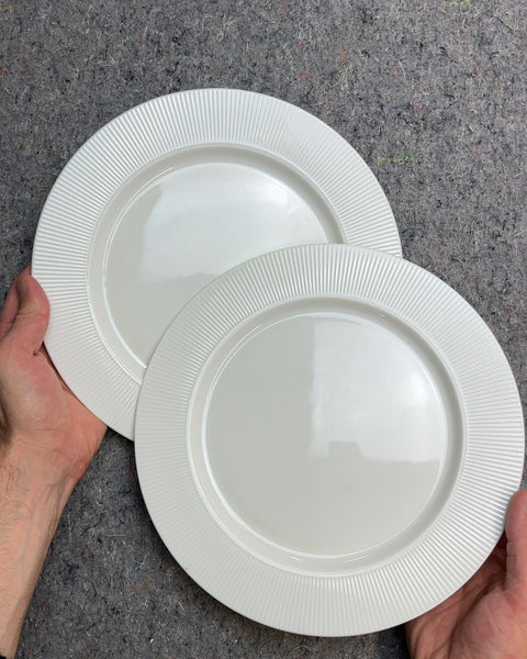IKEA Off-White Dinner Plates, Set of 2