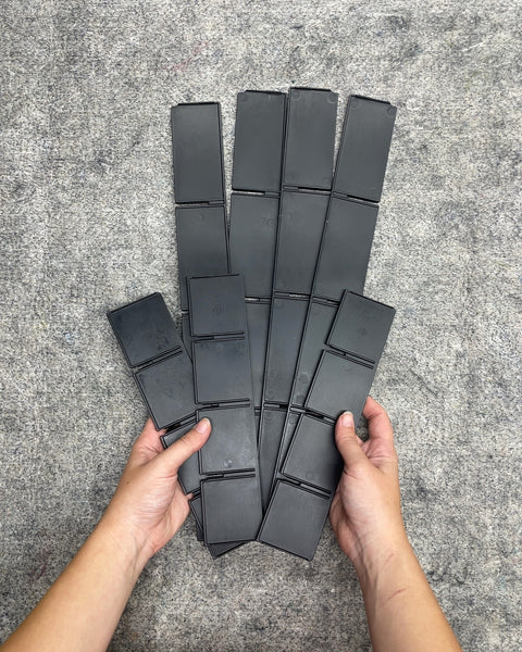 Black Plastic Adjustable Interlocking Drawer Dividers Set