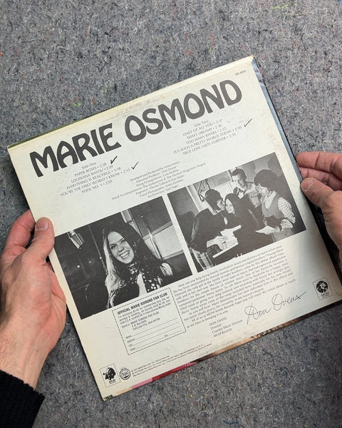 Marie Osmond Paper Roses Record Album
