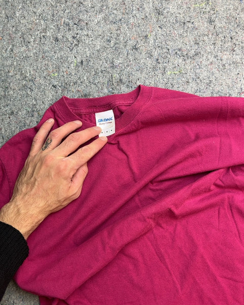 Gildan Pink-ish Short Sleeve T-Shirt, Size M
