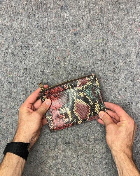 Nine West Snakeskin Print Zipper Pouch