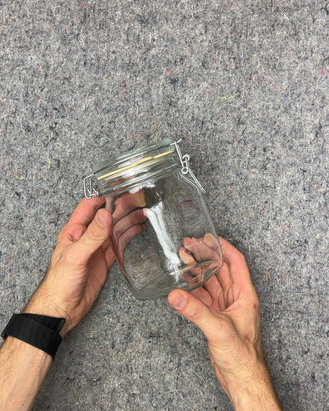 Glass Jar with Clamp Lid