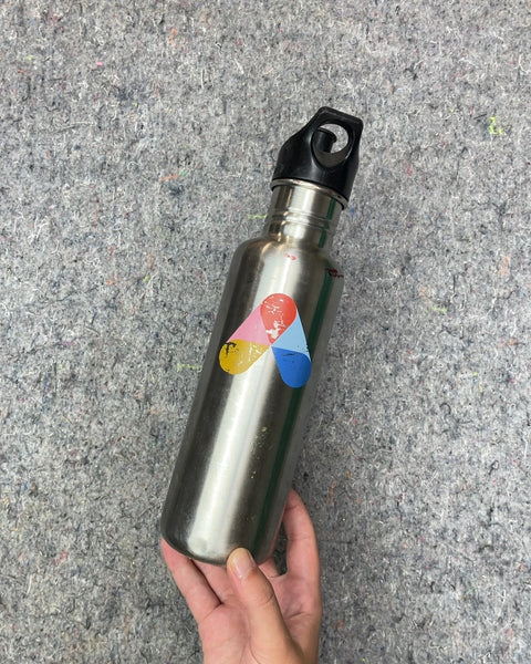 Stainless Steel Water Bottle with Colorful Sticker
