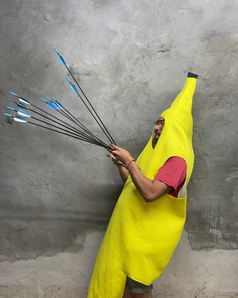 Arrows with Rubber Fletchings & Metal Tips, 30"