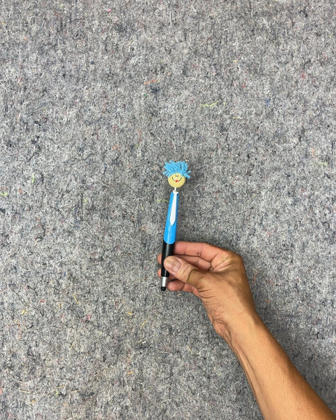 Blue Hair Figurine Pen