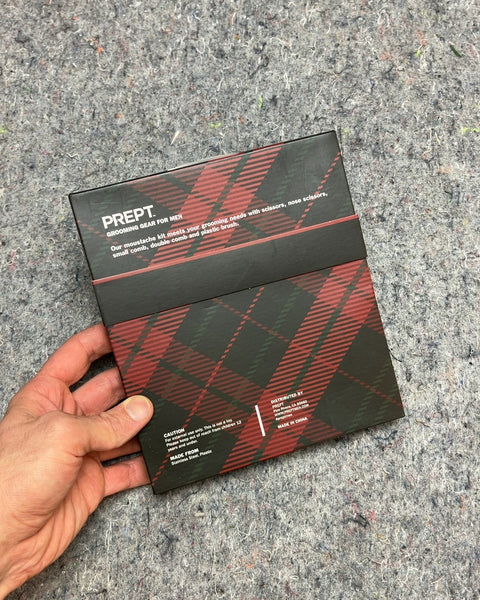 PREPT Grooming Gear for Men 5-Piece Moustache Kit