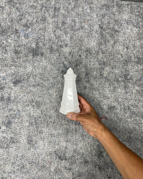 White Ceramic Lighthouse Salt or Pepper Shaker