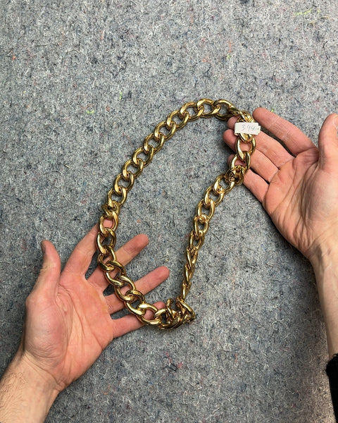 Gold Tone Chunky Chain Necklace