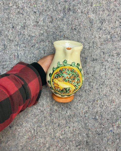 Ceramic Pitcher with Dragon Design