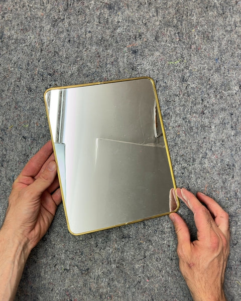 Urban Outfitters Gold Frame Square Mirror, 8x10"