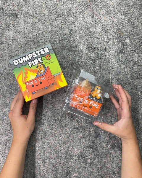 Dumpster Fire This Is Fine Vinyl Figure