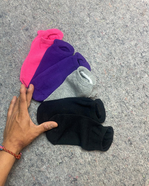 Four Pairs of Skidproof Socks, Size S/M