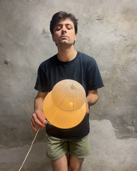 Asano Paper Moon Table Lamp No. 2, Lil' Used At The Top