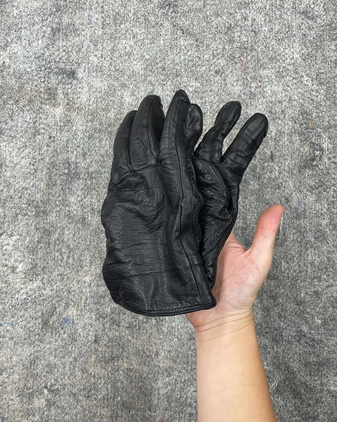 Black Leather Gloves