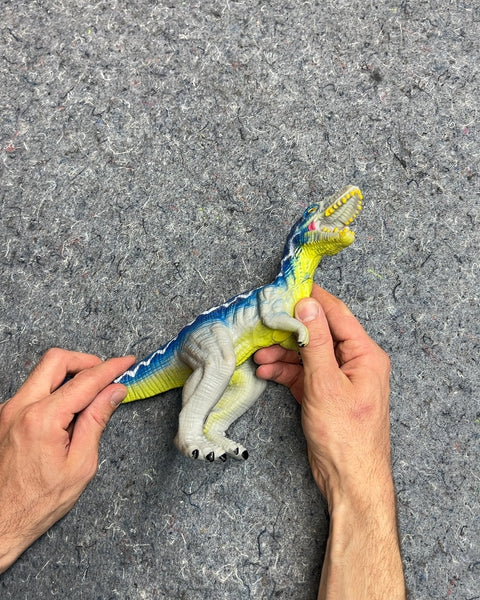 Bigass Blue and Yellow Dinosaur Toy