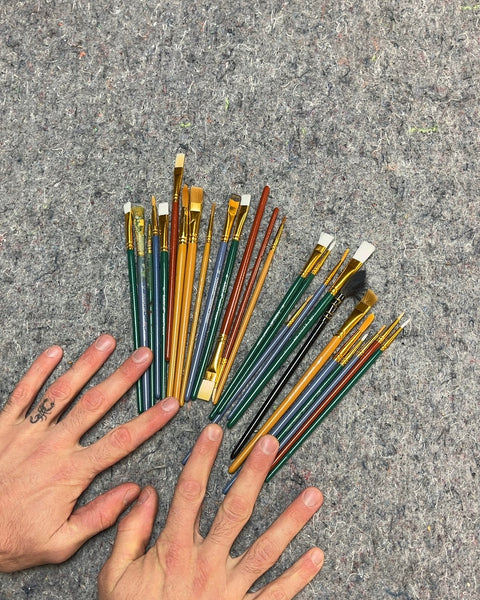 Assorted Artist Paint Brushes