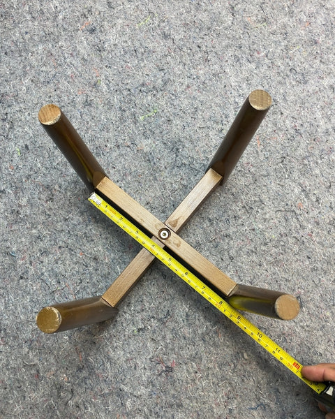 Wooden X-Shaped Plant Stand