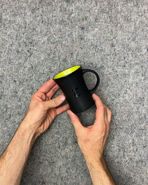 Black and Yellow NYT Coffee Mug