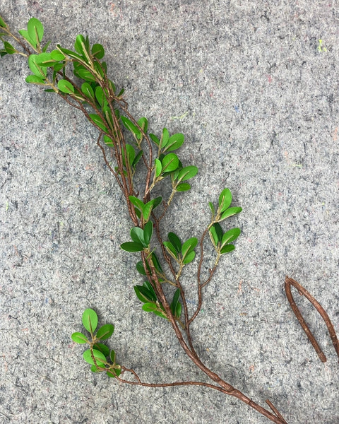 Artificial Green Leaf Branch