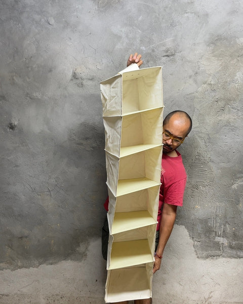 Hanging Closet Organizer with Six Shelves, 10x10x48"