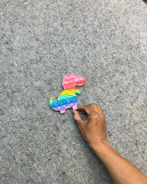 Rainbow Dinosaur Pop It Fidget Toy