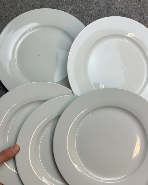 AmazonBasics White Dinner Plates, Set of 5