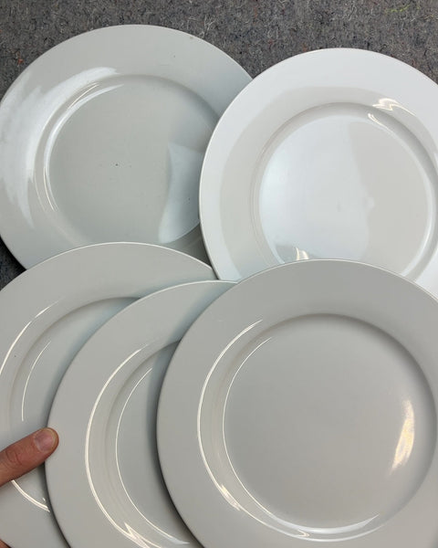 AmazonBasics White Dinner Plates, Set of 5