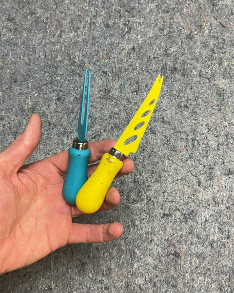 Cheese Knife and Fork Set