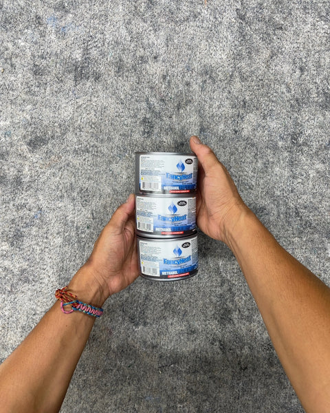 FancyHeat Methanol Blue 2.5 Hour Chafing Fuel Cans, Pack of 3