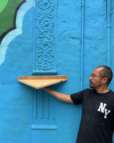 Another Wooden Corner Shelf, 16x16"