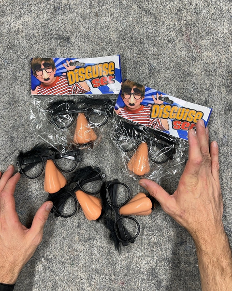 5 Disguise Set Glasses with Nose and Mustache