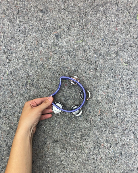 Purple Handheld Tambourine