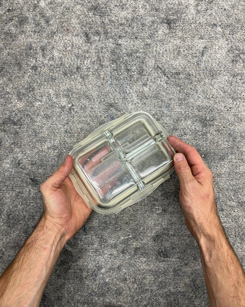 Glasslock 3-Compartment Glass Food Storage Container