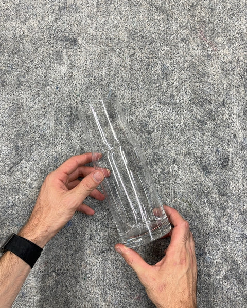 Another Cool Looking Glass Vase, H9"