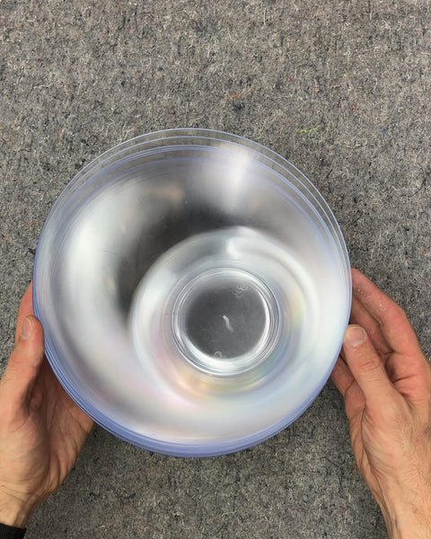 A Whole Bunch Of Clear Nesting Bowls For A Birthday / Picnic
