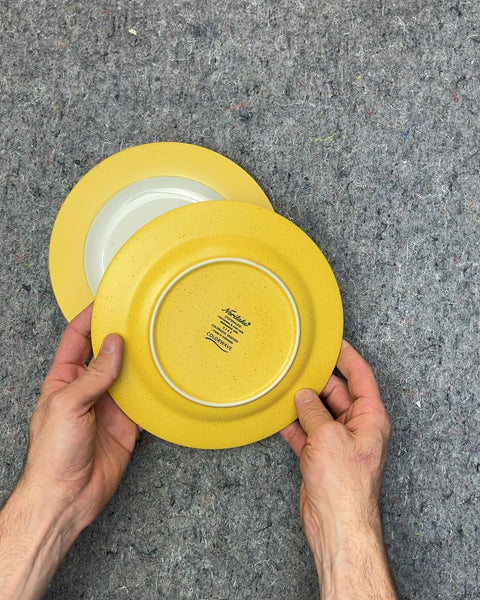 Noritake Colorware Yellow Dessert Plates