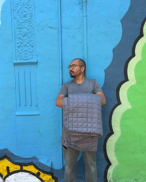 UNM Gray Weighted Blanket, 60x80"