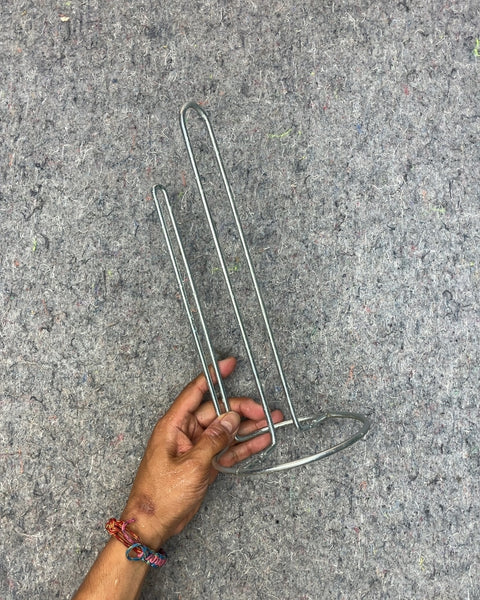 Silver Metal Paper Towel Holder