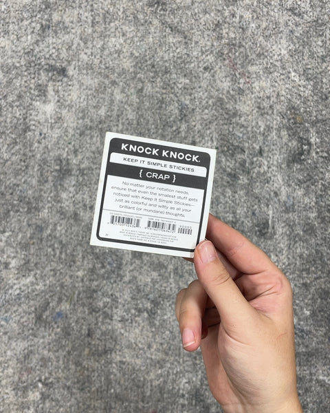 Knock Knock Keep It Simple Stickies Crap Notepad