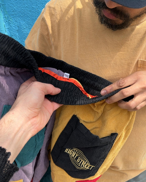 Patchwork Corduroy Pants, Size 2XL But More Like A L Really