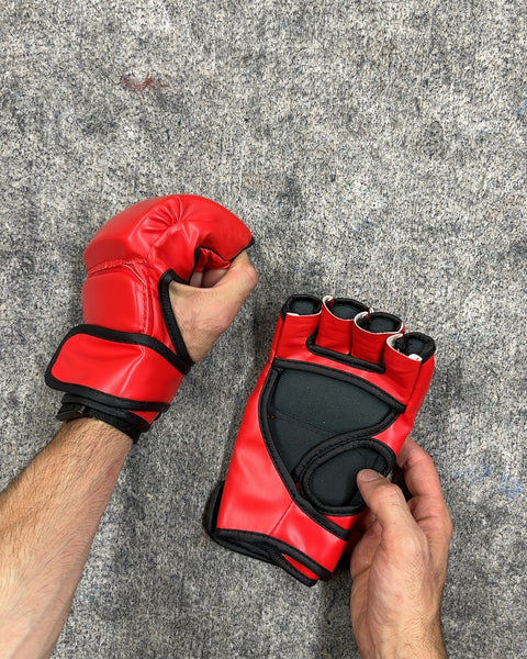 Red MMA Training Gloves, Size S/M