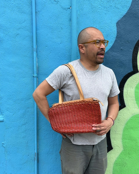 Ellepi Leather Tote Bag Made In Italy