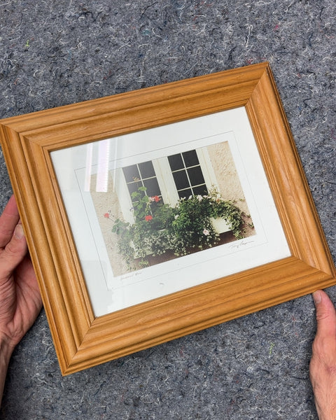 Wood Frame with Window Box Print, 11x13"