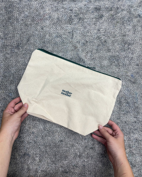 Mother Mother Canvas Zipper Cosmetic Pouch