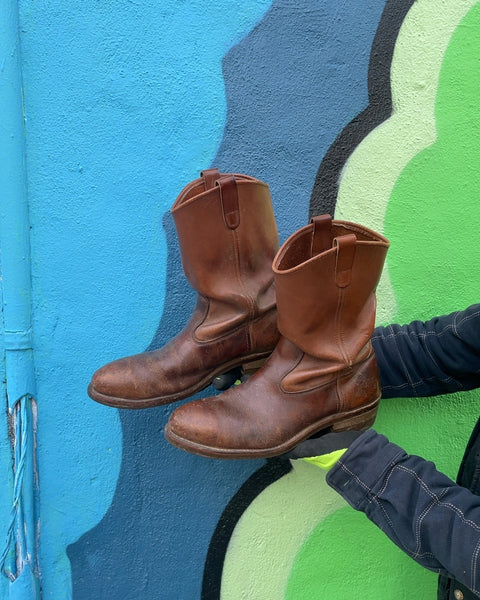 Red Wing Western Brown Leather Chore Boot, Sz 11 M US