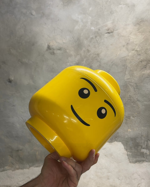 Giant Yellow Lego Head Storage Container